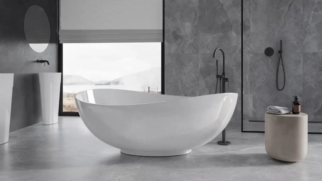BESCO Volně stojící vana SIYA bílá Barva sifonu Černá, Rozměr vany 171,5 × 101 VANSIYA170WB
