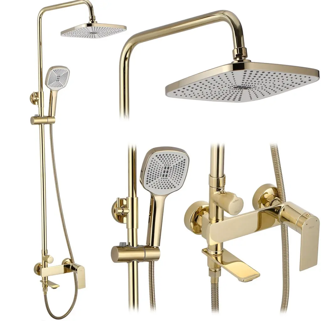 Sprchovy set Rea Storm zlatý my1902-78g