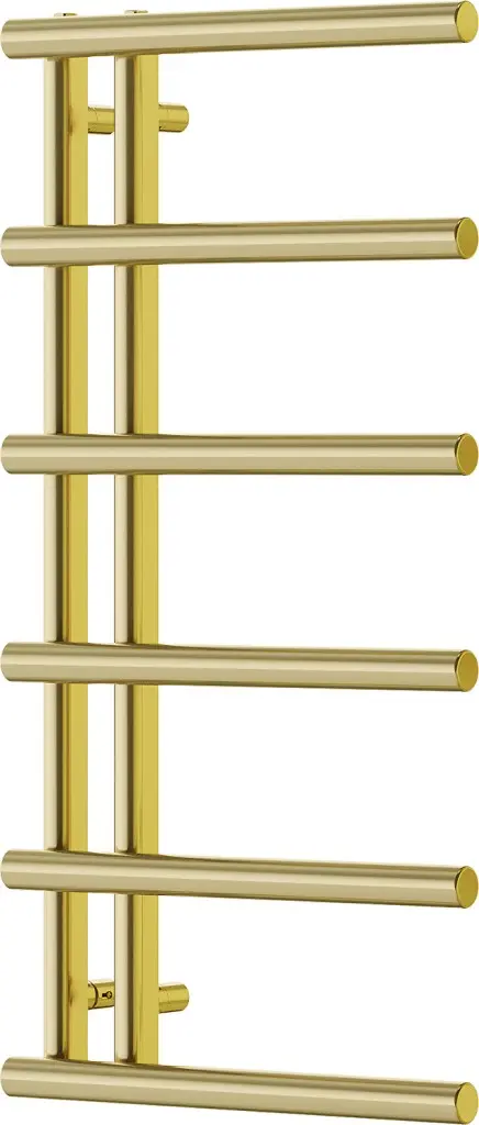 MEXEN Jukon otopný žebřík/radiátor 988 x 500 mm, 246 W, zlatá W116-0988-500-00-50