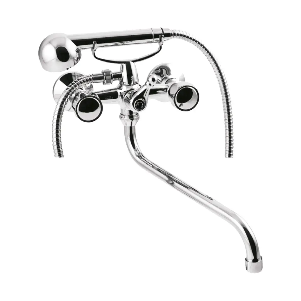 INVENA Vanová baterie MODENA, 30cm, otočný výtok typu S BW-14-F0S-L