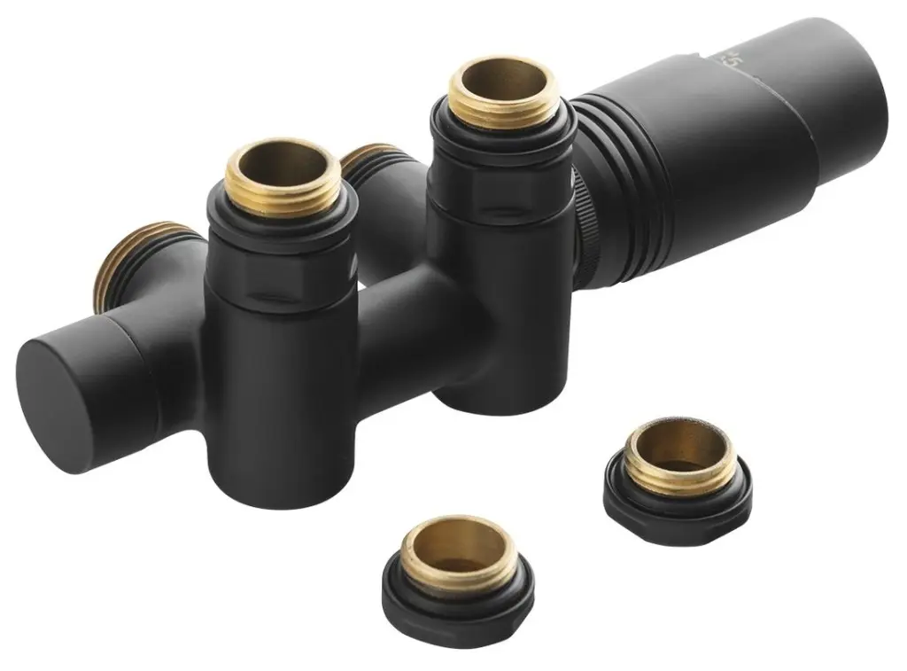Bruckner WICHER COMBI připojovací sada termostatická pro středové připojení 50mm, černá mat