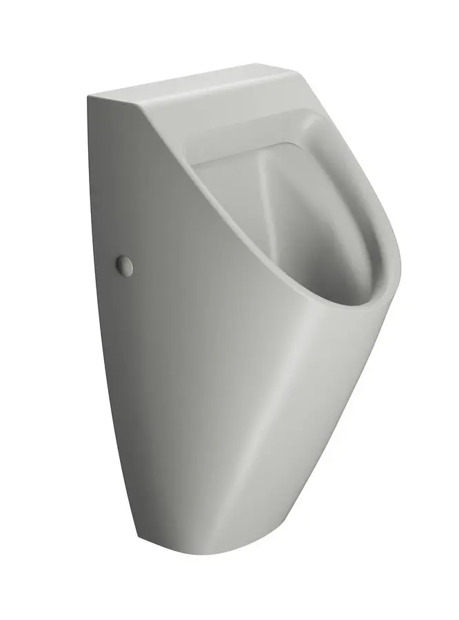 GSI COUNITY urinál se zakrytým přívodem vody, Rimless, 31x65cm, cenere mat 909717
