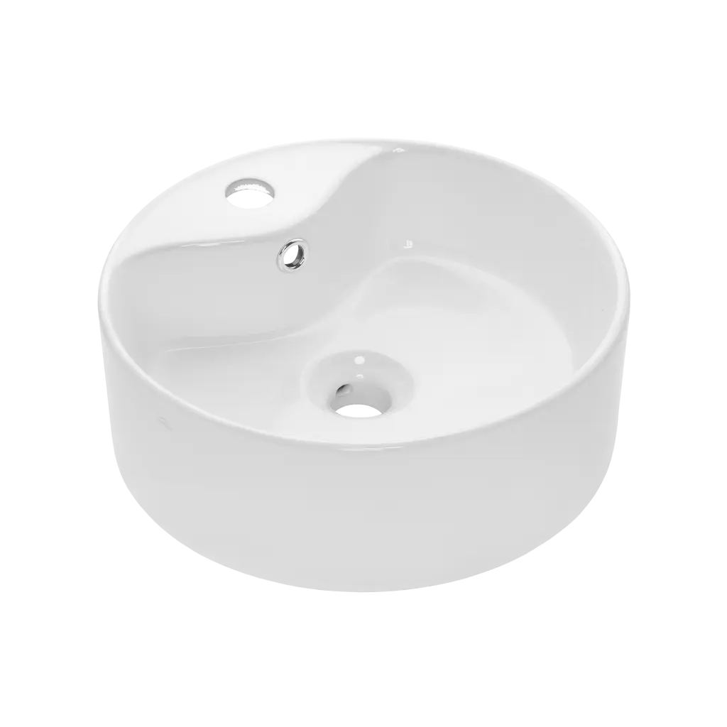 INVENA Umyvadlo na desku GRANADA 41 cm, kruhové ,CE-44-001-W)