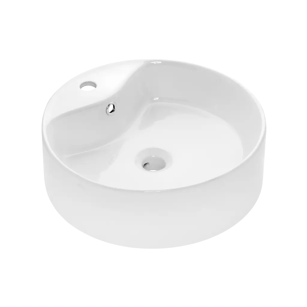 INVENA Umyvadlo na desku GRANADA 47 cm, kruhové ,CE-45-001-W)