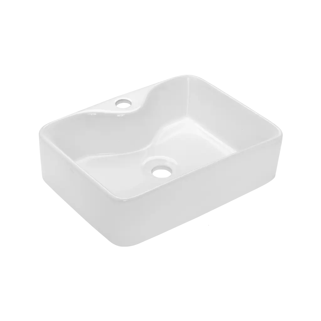 INVENA Umyvadlo na desku PATRAS 49 cm PROSTOKÄ,TNA ,CE-46-001-W)