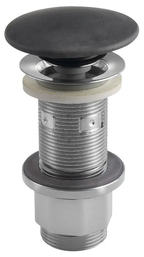 SAPHO Umyvadlová výpust 5/4“, click-clack, betonová zátka, 10-80, antracit mat FG916