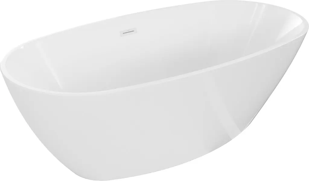 MEXEN/S Eris volně stojící vana 170 x 80, bílá, sifon a přepad bílá 53441708000-20