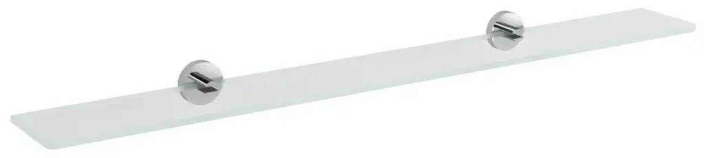 SAPHO X-ROUND skleněná polička 900, chrom/čiré sklo XR009-18