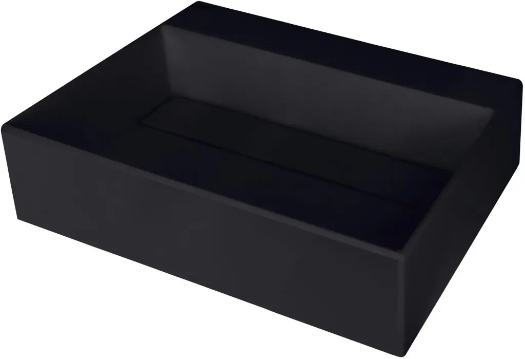 Deante Umyvadlo na desku Correo 50x40 cm - CQR NU4M, granit, černá