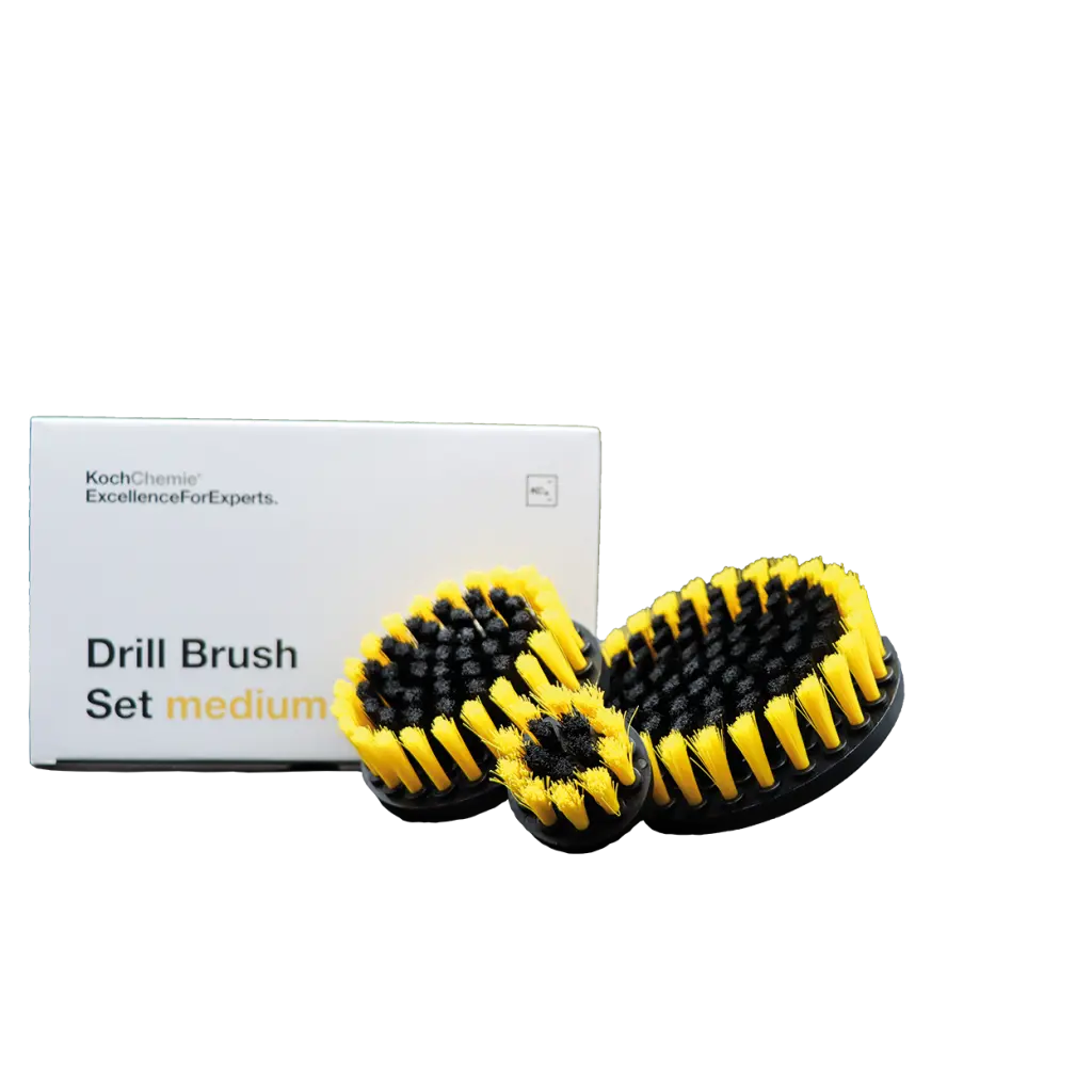 Koch Chemie Drill Brush Set medium - Set 3ks Jemných kartáčků do AKU vrtačky