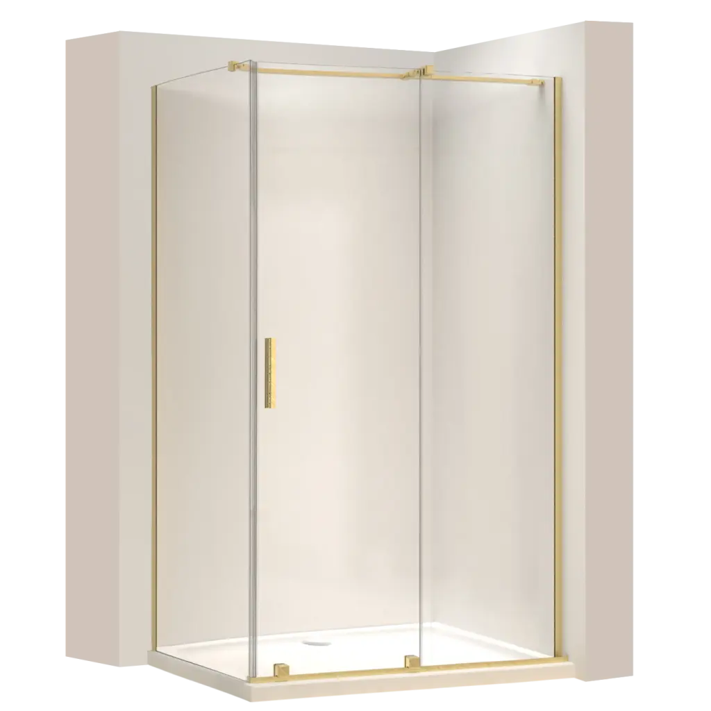 REA/S Sprchová kabina Montana Gold Brush 100x90 KPL-K2508