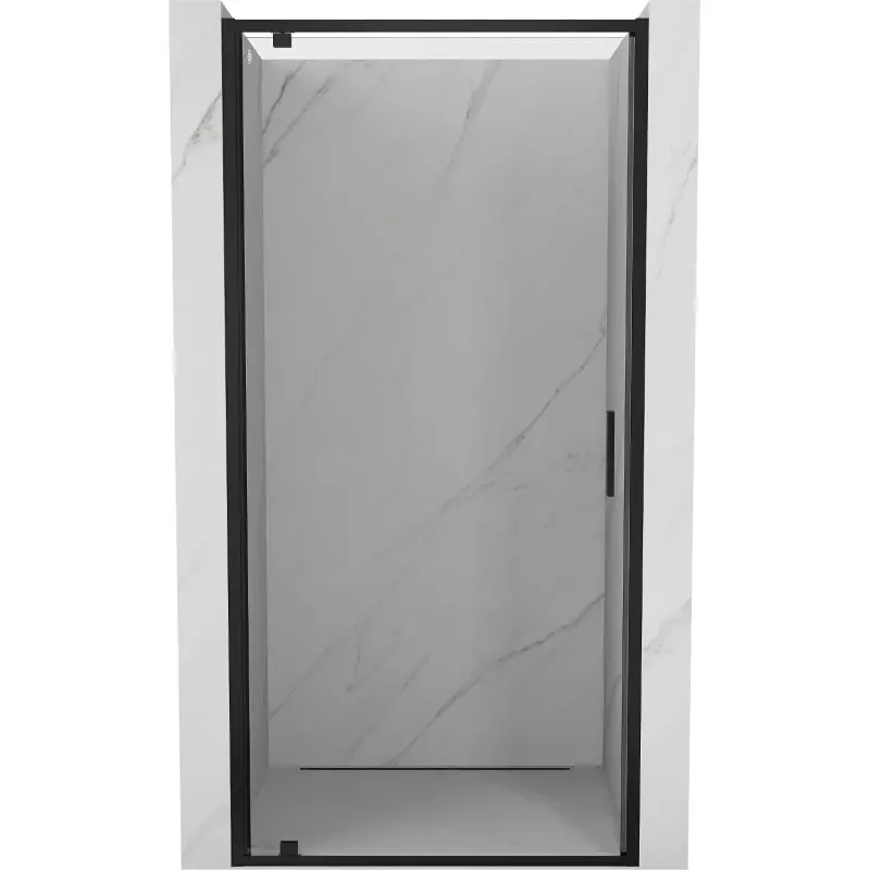 MEXEN/S Exo sprchové dveře křídlové 85, transparent, černá 8181-085-000-01-00 8181-085-000-70-00
