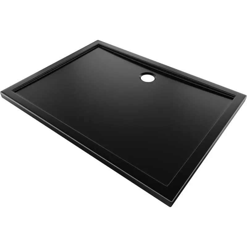 MEXEN Flow sprchová vanička obdélníková slim 75 x 120, černá mat 46R707512