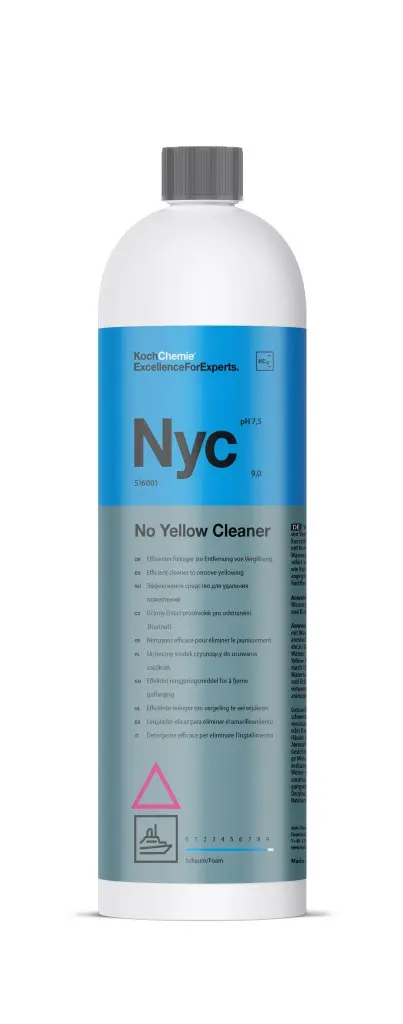 No Yellow Cleaner (Nyc) - Účinný čistič na odstranění zažloutnutí z lodí 1L