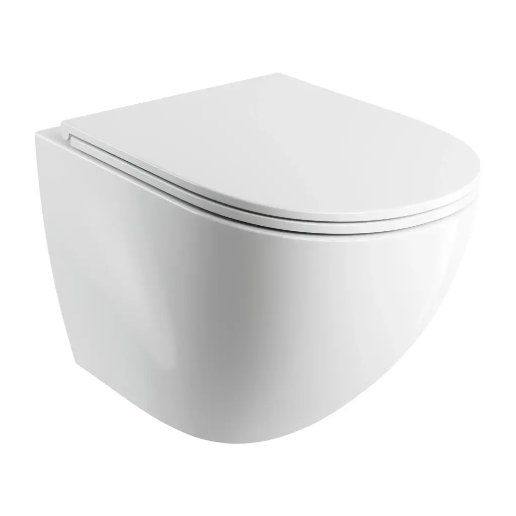 OMNIRES OTTAWA COMFORT Závěsná mísa SILENT POWER™ sedátko SOFT, 54 x 37 cm, bílé lesk OTTAWACSPMWBP