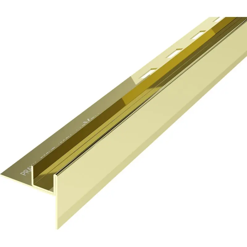 MEXEN Line-B spádová lišta pro sklo 180 cm pravá, zlato 185004180R