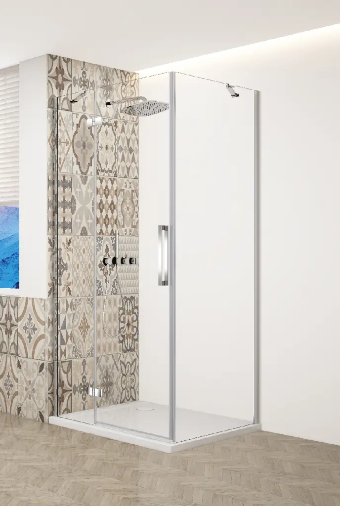 GELCO TRINITY CHROM obdélníkový kout 800x900 levý, čiré sklo, GT5690-80CL-CH GT5690-80CL-CH