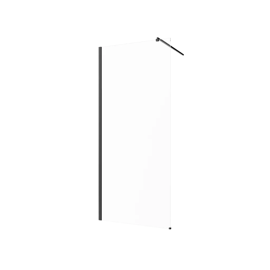 INVENA Walk-in II 100x200cm, čirá 8mm shiny-glass, černá AK-32-101-S