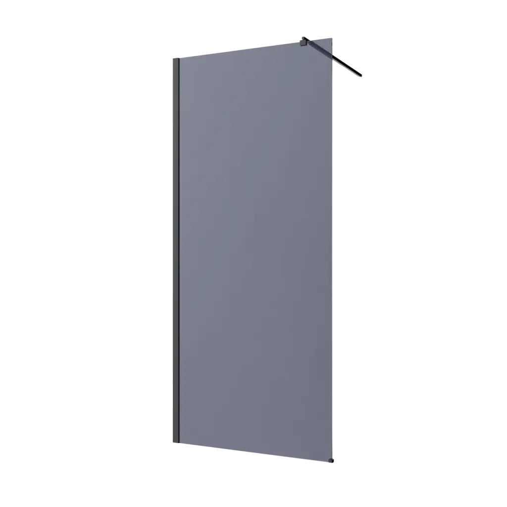 INVENA Walk-in II Trend 120x200cm, grafit 8mm shiny-glass, černá AK-32-123-S