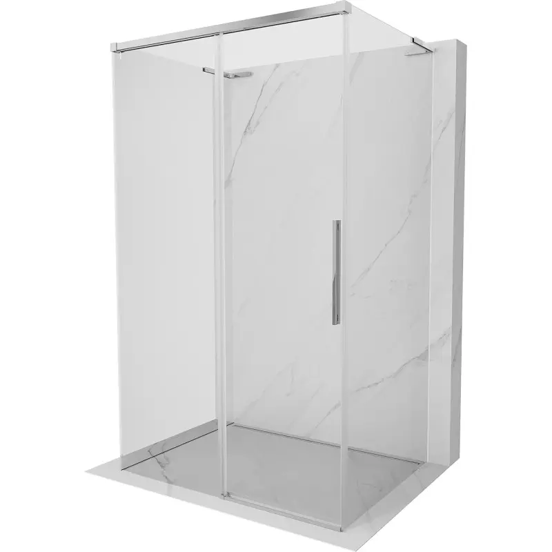 MEXEN/S Rox-3S L sprchový kout 3 stěnný , posuvný 145 x 120, transparent, chrom 8C2L-145-120-01-00-3S