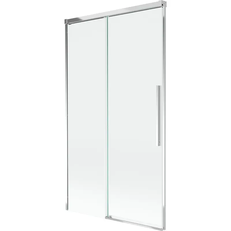 MEXEN/S Rox vanová zástěna 2-křídlová posuvná 100 x 150, transparent, chrom 8C9-100-001-01-00