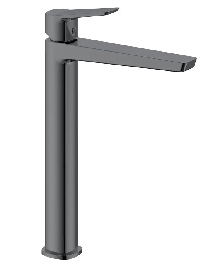 AQUALINE - FLERY stojánková umyvadlová baterie vysoká, gun metal FY006GM