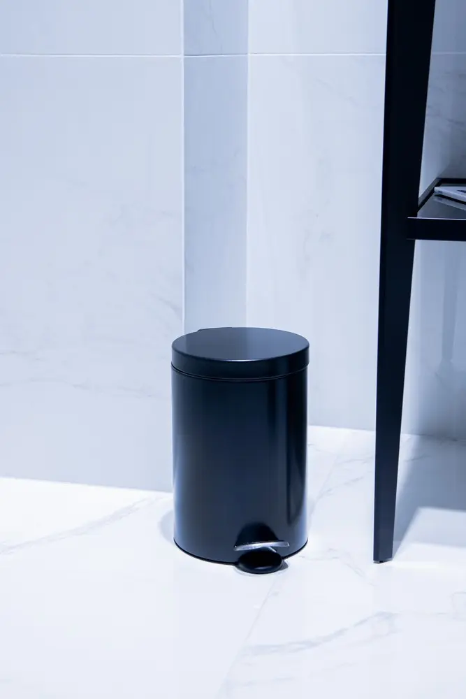 OLSEN SPA Pedálový odpadkový koš 5l, kov, černá barva KD02031788