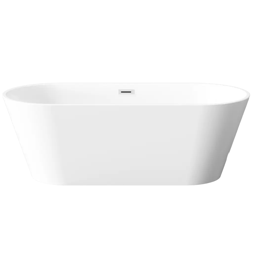 INVENA Volně stojící vana 170 cm Limnos se sifonem chrom AN-00-110-KPL