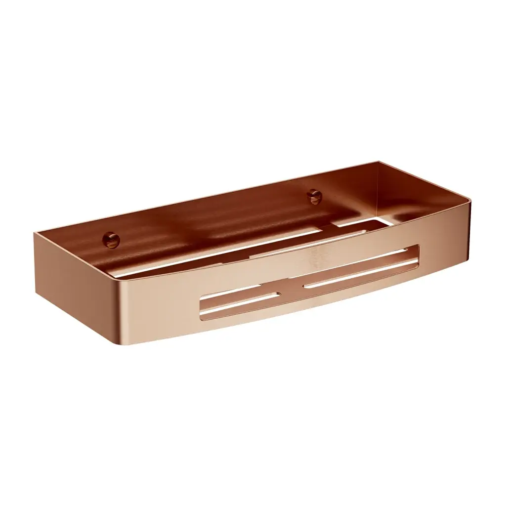 OMNIRES UNI sprchový košík, 30 x 5 x 13 cm, broušená měď UN10331CPB