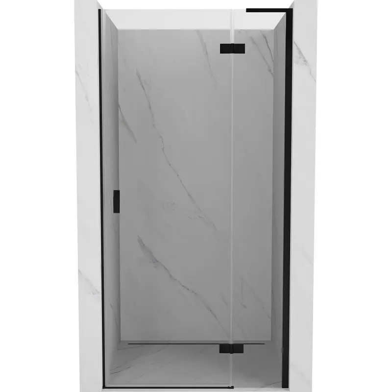 MEXEN/S Mist-H L sprchové dveře křídlové pravé 85, transparent, černá 8A5L-085-000-70-00-P
