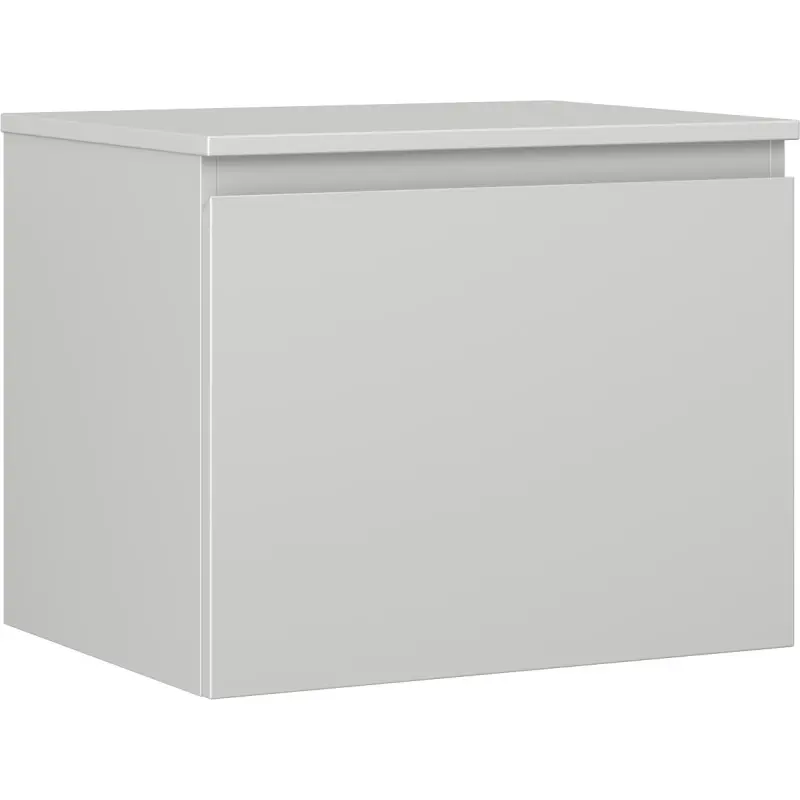 MEXEN/S Orio koupelnová skříňka pod umyvadlo 60 cm s deskou, 1 šuplík, šedá mat 91A10-06047-1-BFC62
