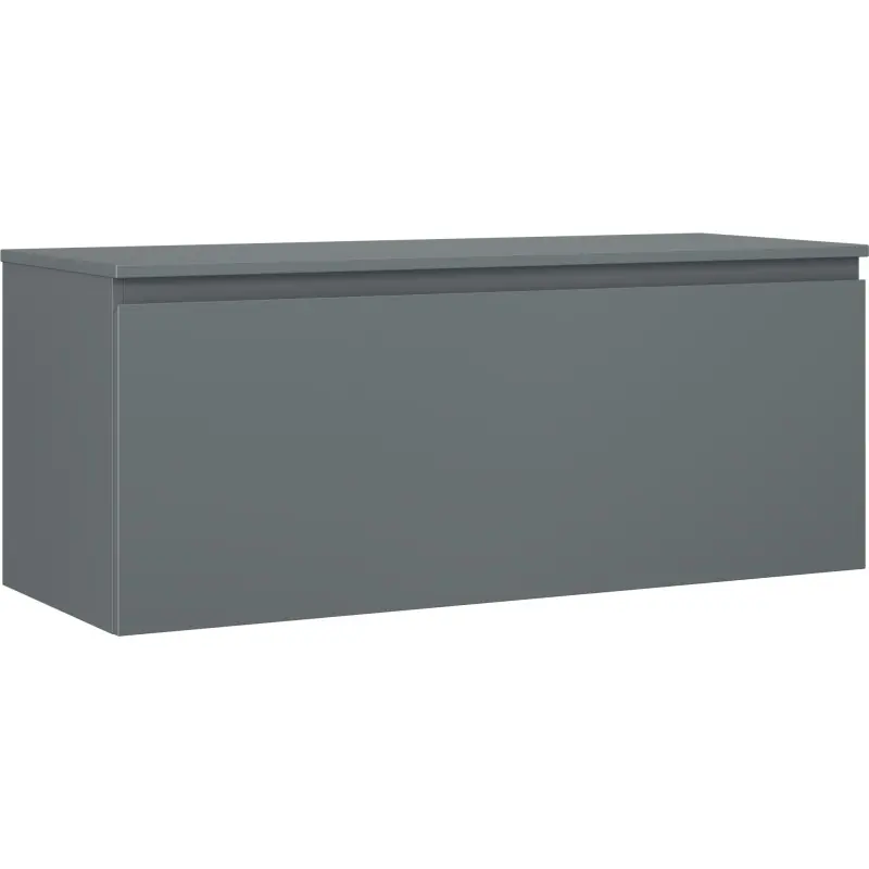 MEXEN/S Orio koupelnová skříňka pod umyvadlo 120 cm s deskou, 1 šuplík, grafit mat 91A10-12047-1-BFC66