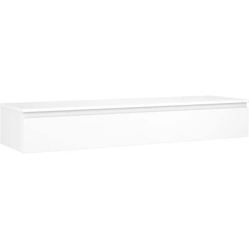 MEXEN/S Orio koupelnová skříňka pod umyvadlo 160 cm s deskou, 1 šuplík, bílá mat 91A10-16023-1-BFC01