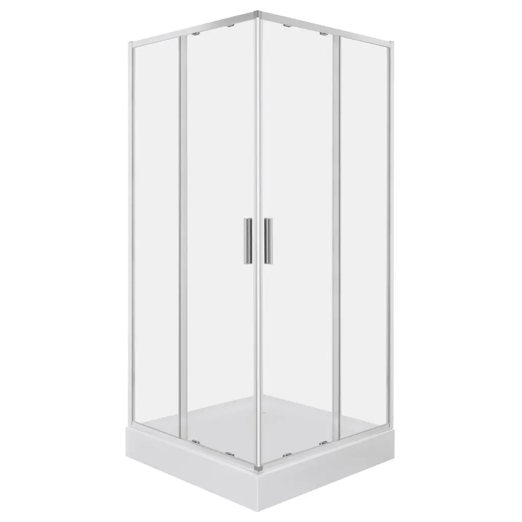 KERRA Sprchový kout Solid SQ 80 CHR (s vaničkou) 5907548124463