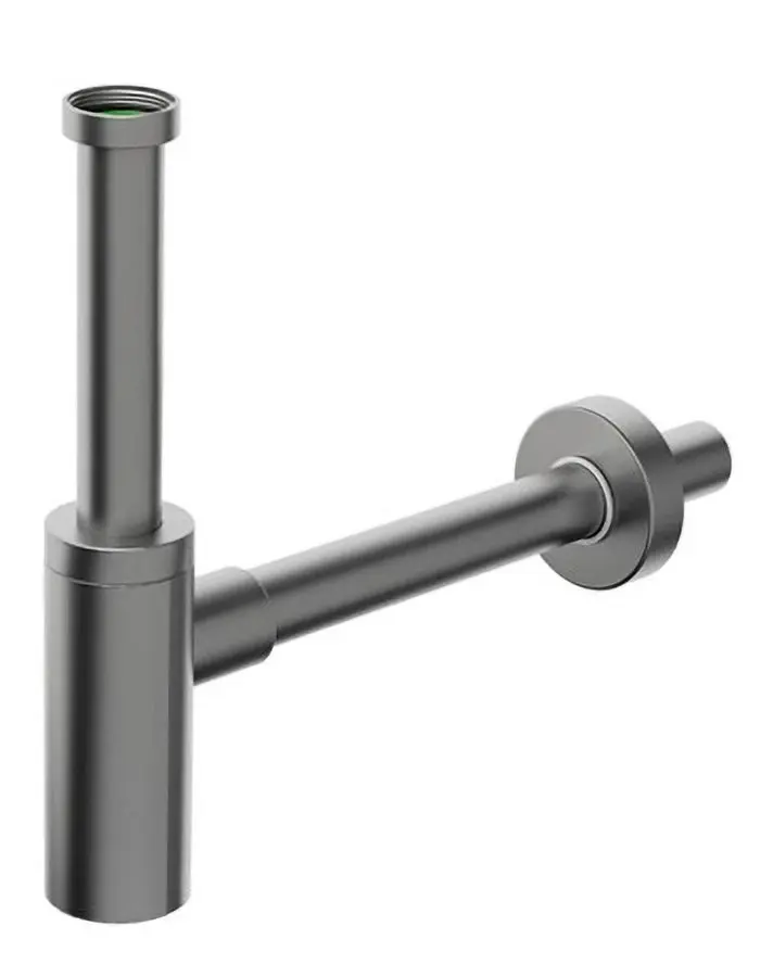 BONOMINI INOXMATER umyvadlový sifon 5/4", odpad 32, nerez/gun metal 0581GM32K2