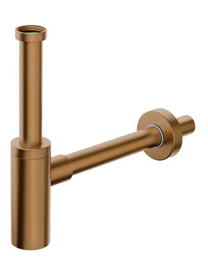 BONOMINI INOXMATER umyvadlový sifon 5/4", odpad 32, nerez/měď mat 0581RG32K6