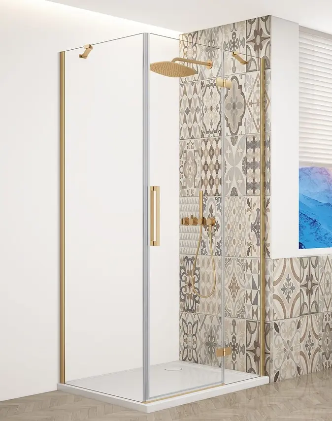 GELCO TRINITY GOLD obdélníkový kout 800x900 pravý, čiré sklo, GT5690-80CR-G GT5690-80CR-G