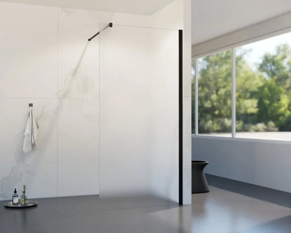 HOPA Walk-in sprchový kout LAGOS BLACK NEW 200 Barva rámu Černá, Rozměr A 100, Rozměr C 200, Výplň Matné bezpečnostní sklo 8 mm BCLAGO10MBFN2
