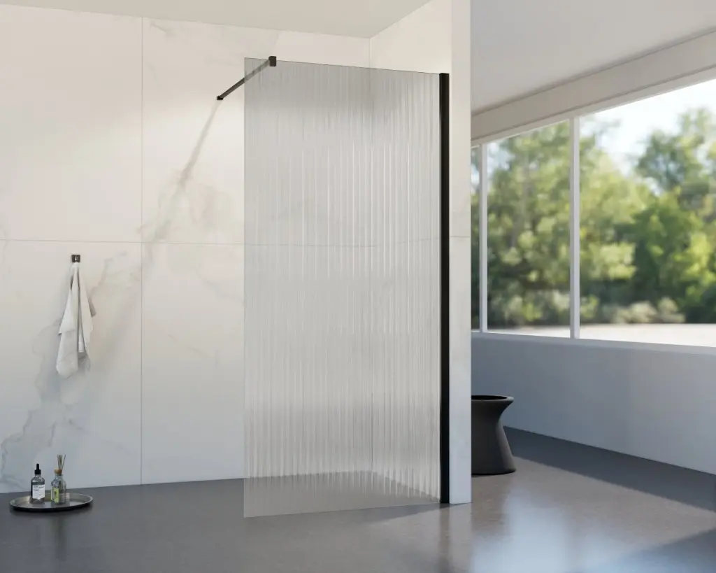 HOPA Walk-in sprchový kout LAGOS BLACK NEW 200 Barva rámu Černá, Rozměr A 100, Rozměr C 200, Výplň Vroubkované bezpečnostní sklo 8 mm BCLAGO10MBPN2