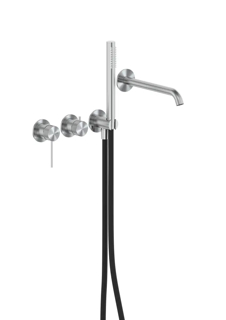 KFA Vanový set Moza 316L, podomítkový s 3otvorovou, 2funkční baterií, nerezová ocel 5049-410-22
