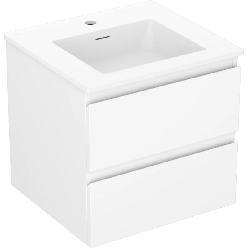 MEXEN/S Orio koupelnová skříňka 50 cm s umyvadlem Otis, 2 zásuvky, bílá mat 91A10-05047-2-BFF01-W18M01