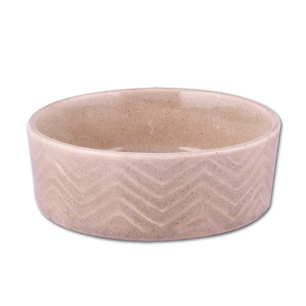 Tommi Keramická miska Zig Zag ø12x4,5cm písková