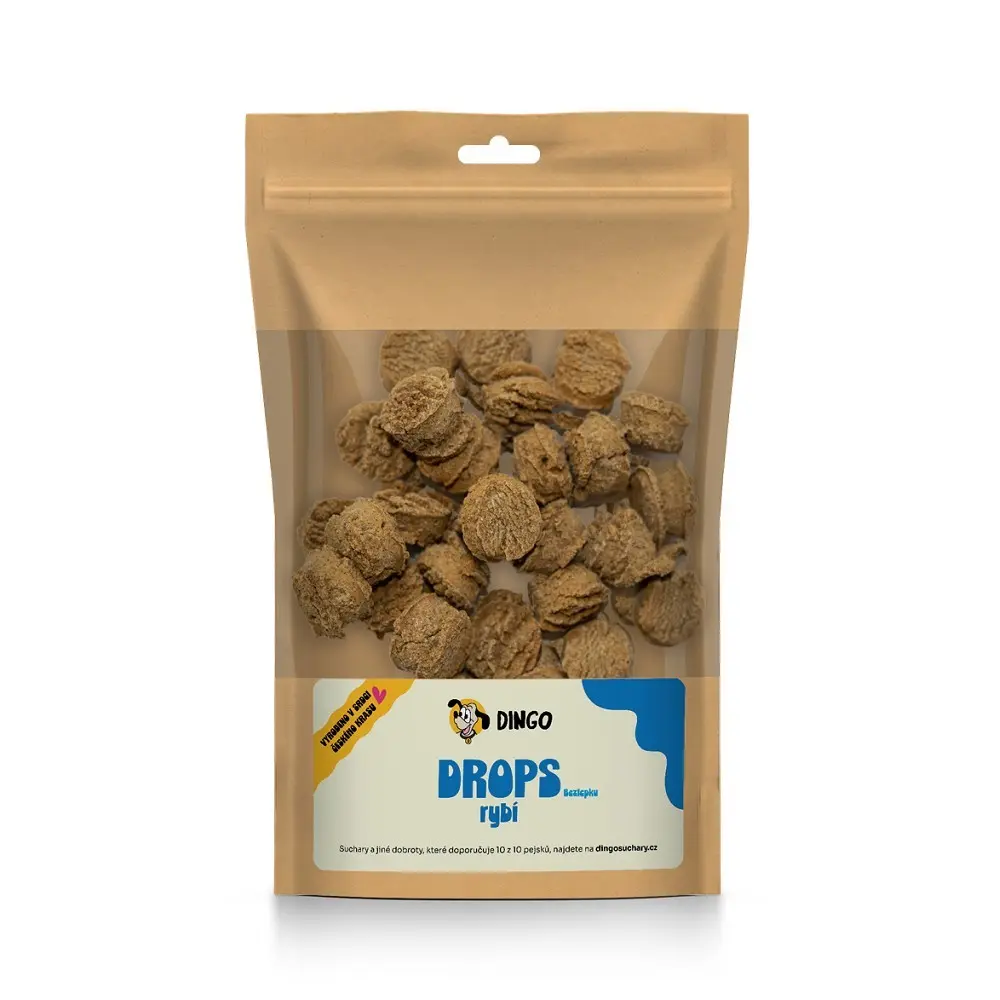 DINGO drops rybí bezlepkové, 90g