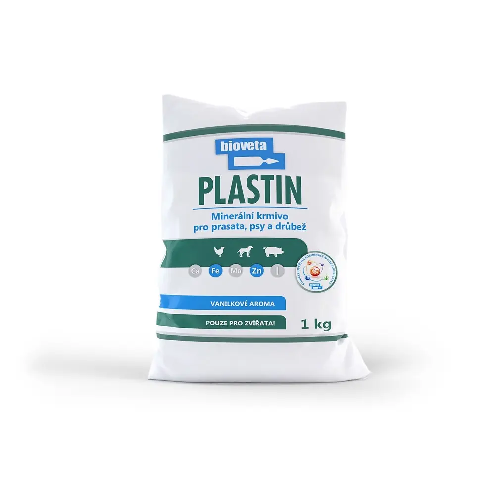 Plastin minerální krmivo pro koně, prasata, drůběž aj., 1kg