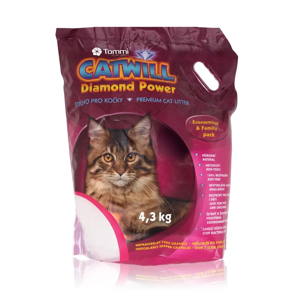 Catwill silicagel podestýlka pro kočky, Economical pack 4,3kg