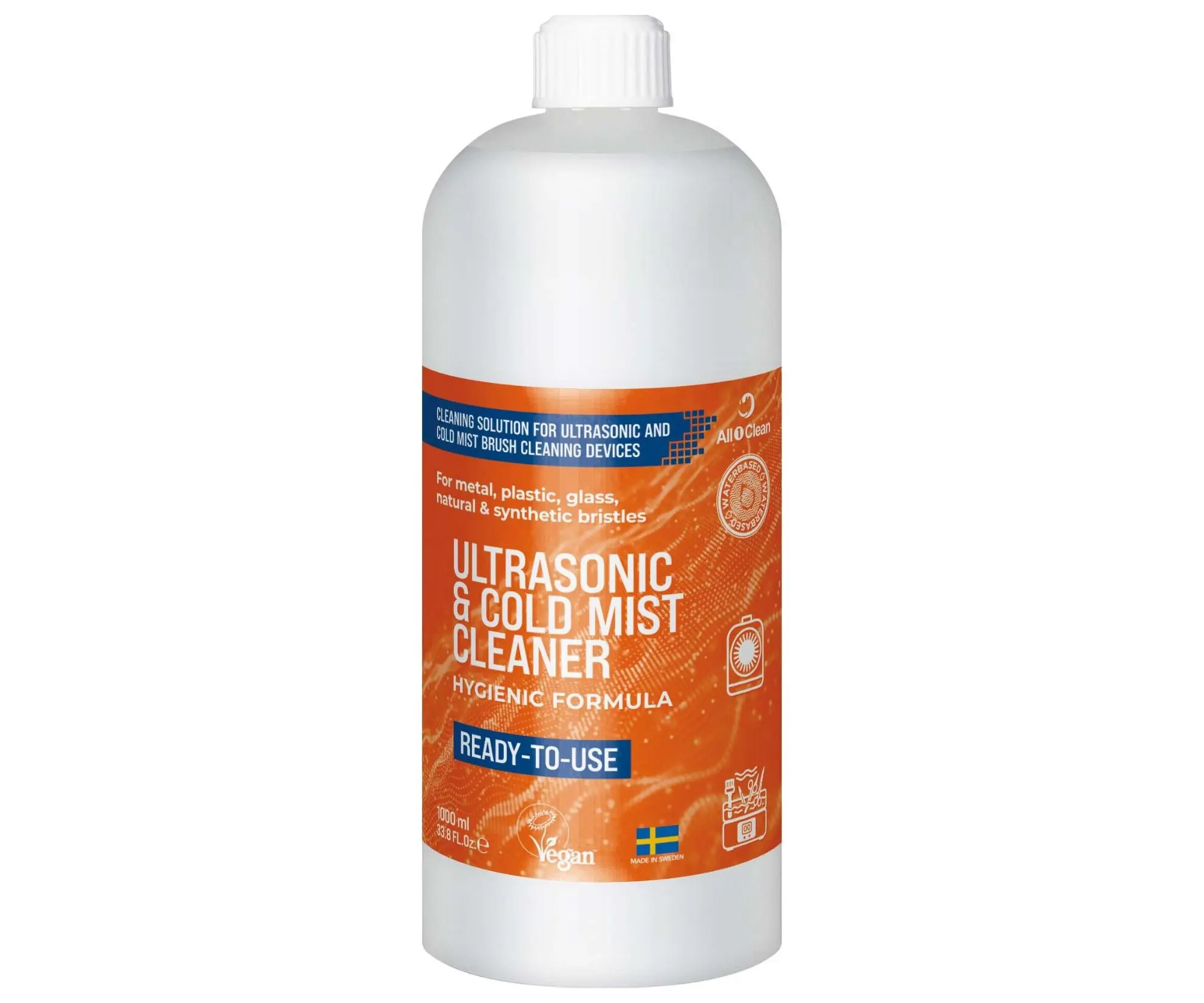 Čistící roztok pro ultrazvukové čističky All1Clean Ultrasonic a Cold Mist Cleaner - 1000 ml + dárek zdarma