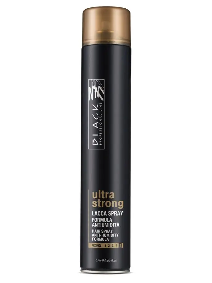 Black Lacca Spray Ultra Strong 750ml - Pevně tužící lak s leskem
