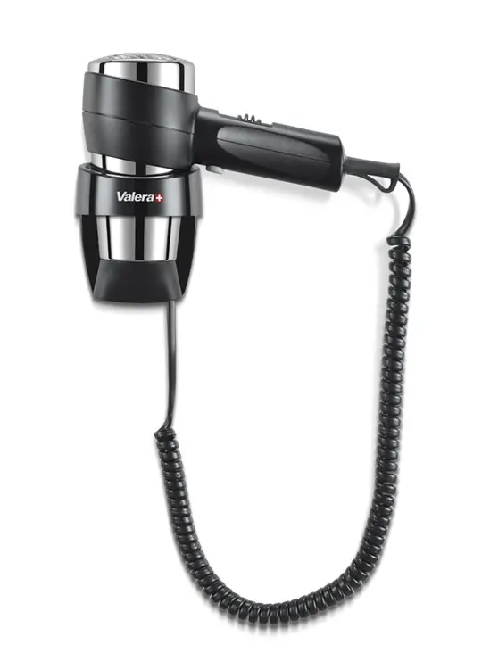 Fén na zeď Valera Action Super Plus - 1600 W - černý (542.06/038A) + dárek zdarma
