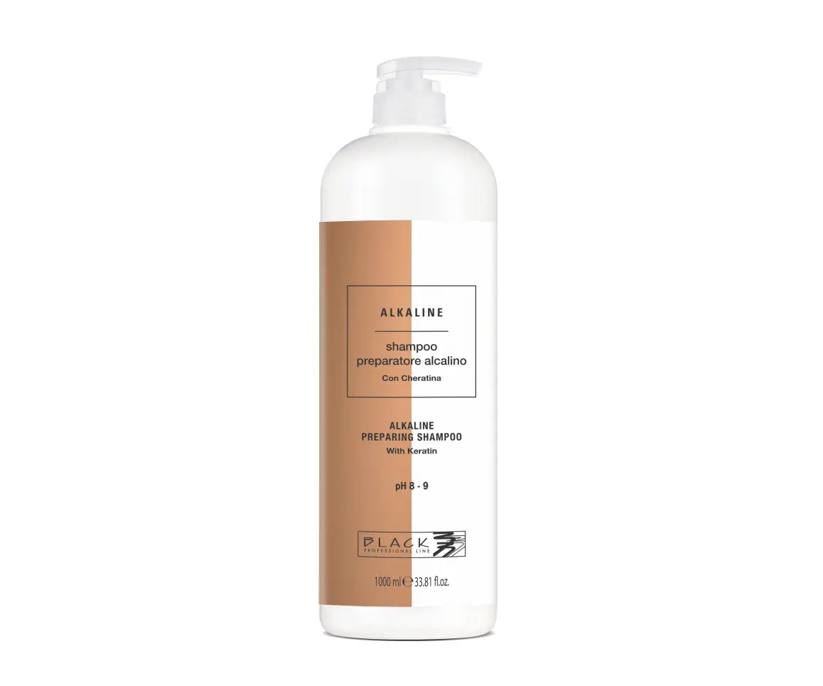 Black Alkaline Preparing Shampoo With Keratin 1000ml