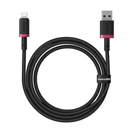 Baseus Rychlonabíjecí kabel Dura USB/Lightning 1m 2.4A červeno černý